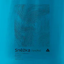 Sněžka - vrstevnice v obdélníku