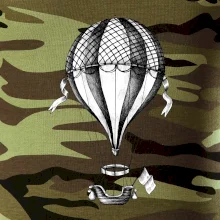 Horkovzdušný balón  kreslený