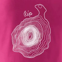 Říp - vrstevnice psací