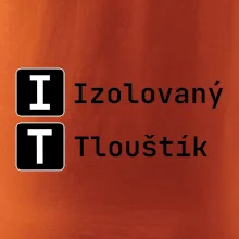 IT Nápis Izolovaný Tlouštík