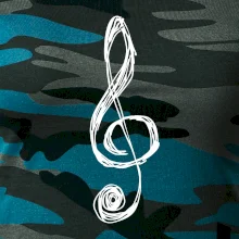 Houslový klíč kreslený