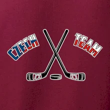 Czech team - hokejky a puk