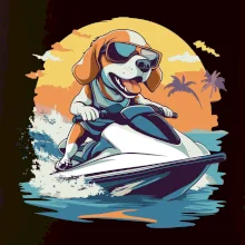 Bígl na vodním skútru