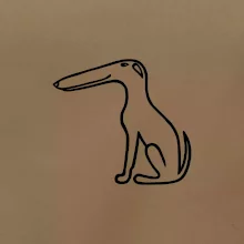 Barzoj obrys černý  (Moňas)