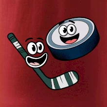 Parové triko - Puk a hokejka