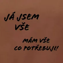 Nápis Já jsem vše!