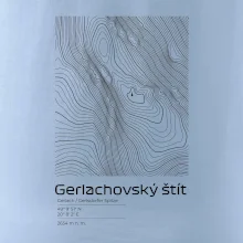 Gerlachovský štít - vrstevnice v obdélníku