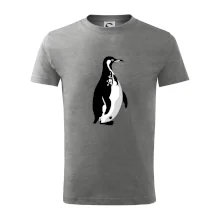 Tučňák černobílý z boku