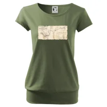 Mapa Báňské dráhy z Moravské Ostravy do Doubravy