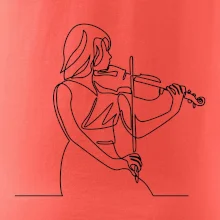 Houslistka jedním tahem