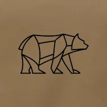 Geometrie lední medvěd chodící