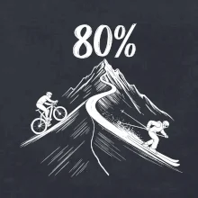 Narozeniny cyklista a lyžař 80