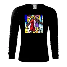 Vitráž - Ježíš a kříž