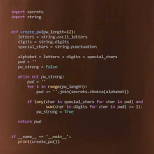 Python Generátor hesel