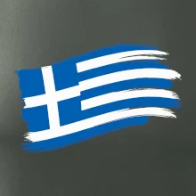 Řecko vlajka - štětkou