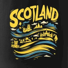 Scotland kreslené vlny