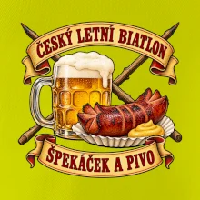 Český letní biatlon špekáček a pivo
