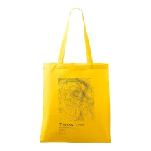 Trosky - vrstevnice v obdélníku