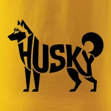 Husky nápis v těle