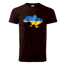 Ukrajina vlajka mapa