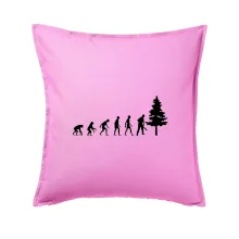 Evoluce dřevorubec - pila a strom