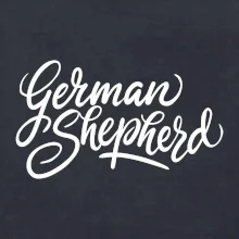 German shepherd - nápis okrasny - nápis okrasný