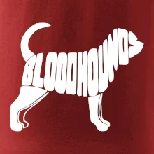 Bloodhound nápis v těle