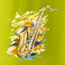 Saxofon malovaný