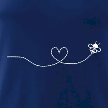 Dráha letu včely - srdce