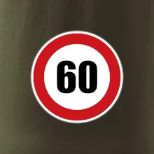 Dopravní značka - omezení rychlosti 60