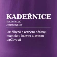 Kadeřnice umělkyně s ostrými nástroji