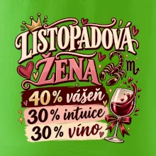 Listopadová žena čtyřicet procent vášeň třicet intuice
