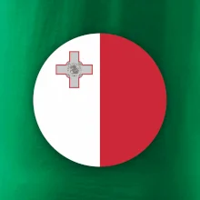 Vlajka Malta kulatá na prso