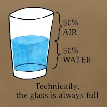 Technically, the glass is always full