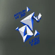 Bouldering myslím ve 3d lezu v 4d