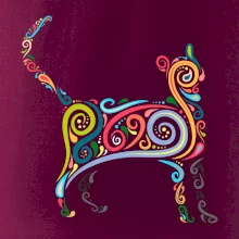 Kočka barevné křivky