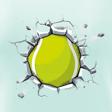 Tenisový míč v triku