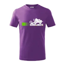 Kombajnista zelená a žlutá