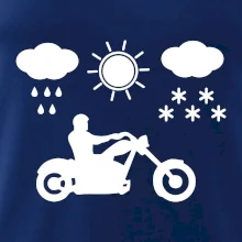 Motorkář za každého počasí - chopper