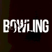 Bowling nápis kuželky