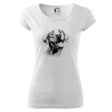 Černobílá karikatura Labrador světlý