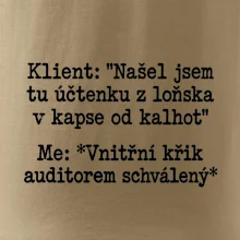 Klient a vnitřní auditorský křik