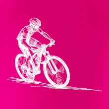 MTB kreslený cyklista