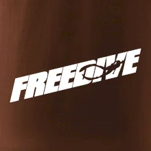 Freedive - nápis s potápěčem