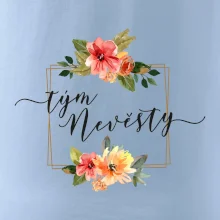 Tým nevěsty čtverec oranžový