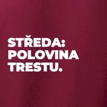 STŘEDA:  POLOVINA TRESTU.