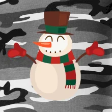 Vánoční sněhulák