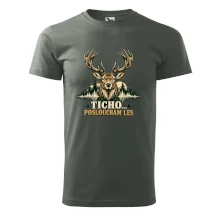 Ticho poslouchám les jelen zvuková křivka