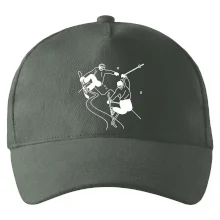 Lyžovaní - kresleny obrázek