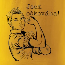 Jsem očkována - černě
